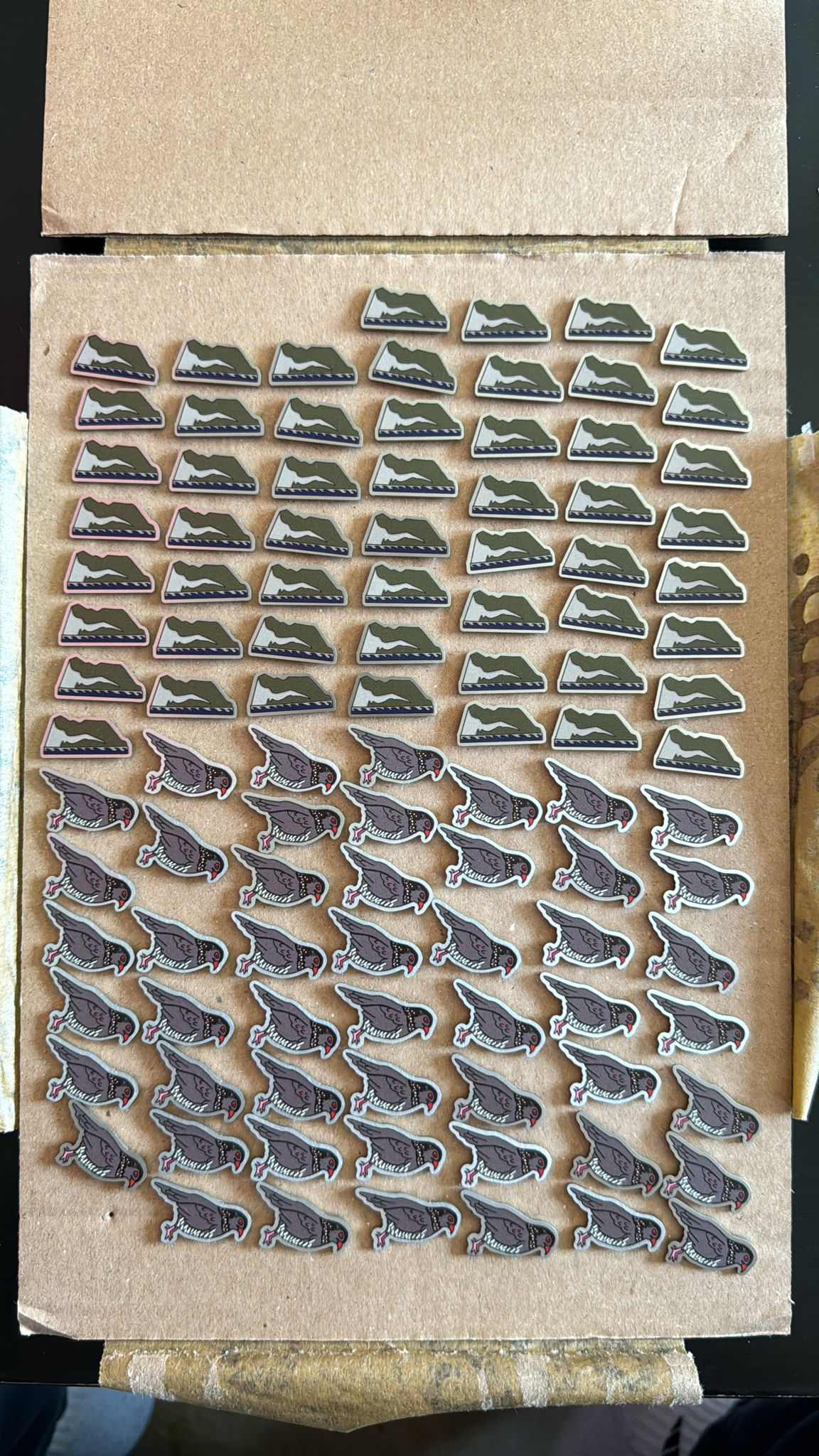 Produced eco-metal pins